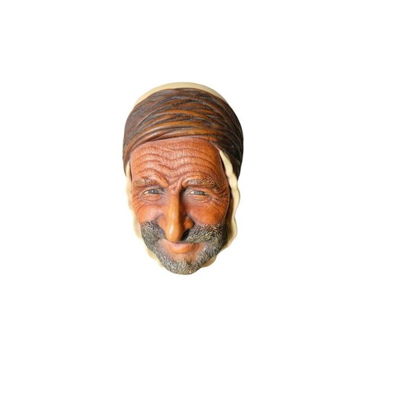 Persian Bossons Chalkware Head - Picture 1 of 9